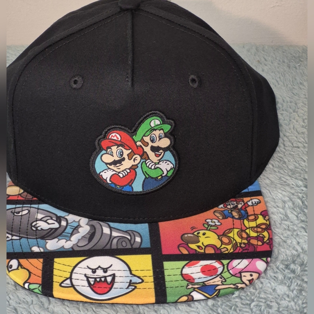 SUPER MARIO Youth Cap with Mario and Luigi Patch